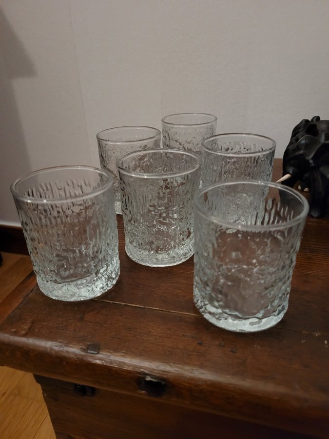 Jättefina Vintage 6St. Ravenhead Siesta Whiskyglas Selterglas