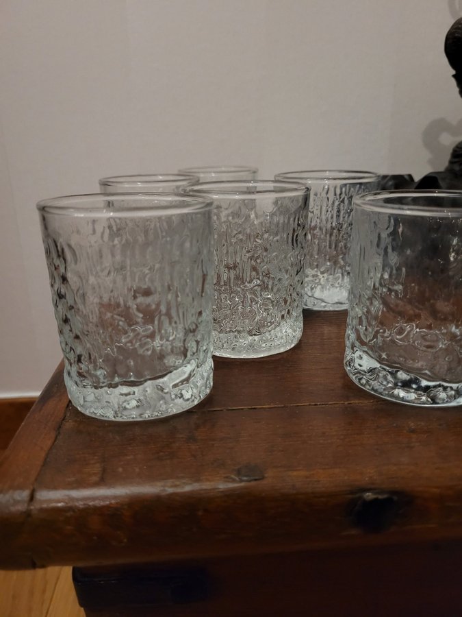 Jättefina Vintage 6St. Ravenhead Siesta Whiskyglas Selterglas