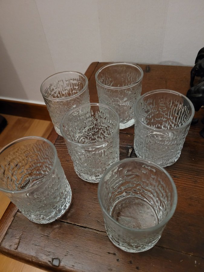 Jättefina Vintage 6St. Ravenhead Siesta Whiskyglas Selterglas