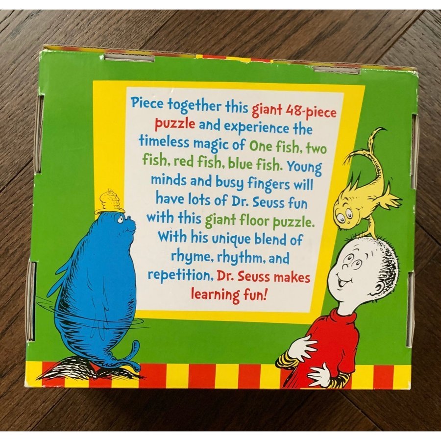 Dr Seuss Golvpussel - One Fish, Two Fish, Red Fish, Blue Fish