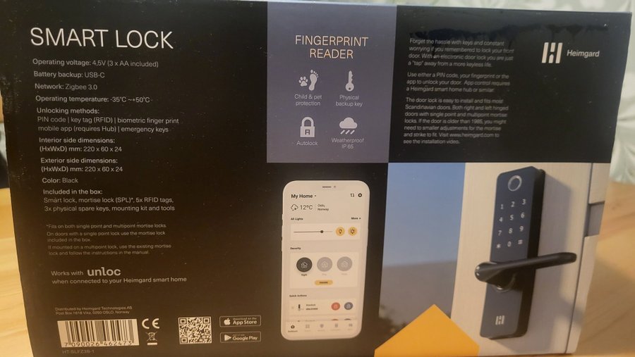 Heimguard Smart Lock Fingerprint Reader