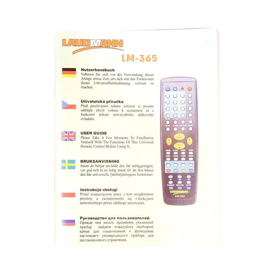 Laudmann LM-365 - REMOTE CONTROL