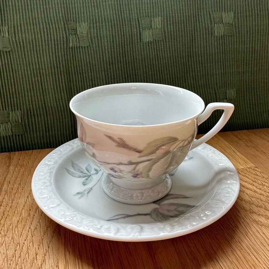 MARIA BJÖRNBÄR ROSENTHAL KAFFEKOPP m ASSIETT 4st RETRO VINTAGE