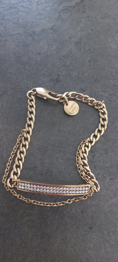 Dyrberg/kern armband i rostfritt stål