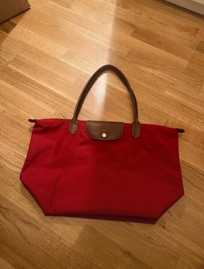 Longchamp Red Tote Bag