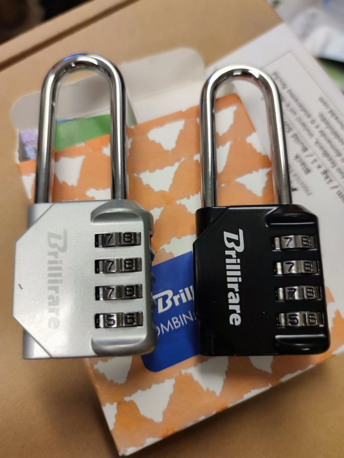 2pcs Brillirare Combination Lock