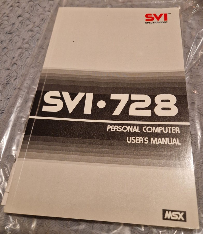 SVI-728 Personal Computer User's Manual