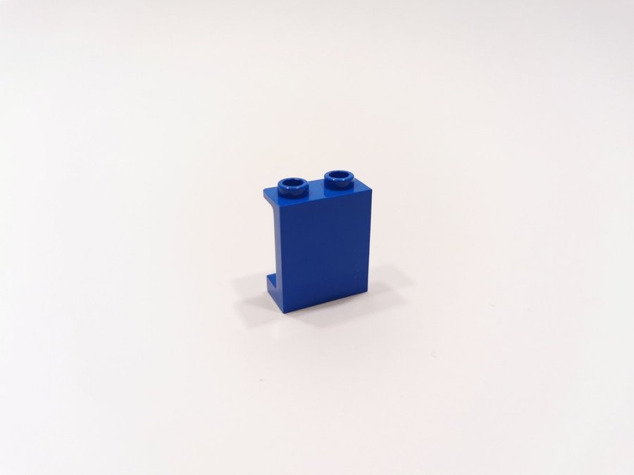 Lego - panel - vägg - 1x2x2 - part 87552 - blå