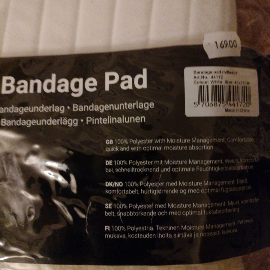 Bandageundetlägg, två st.