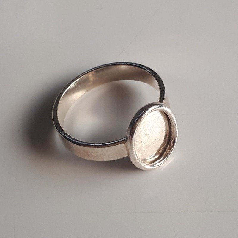 Unused 925 Silver Blank for Self-Made Jewelry. Sterling Sølv Ring 3g Silverring