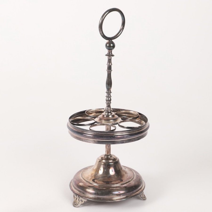 BORDSSURTOUT, nysilver och glas, 1900-tal