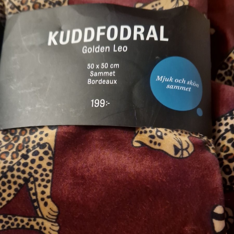 Fyra Kuddfodral Golden Leo