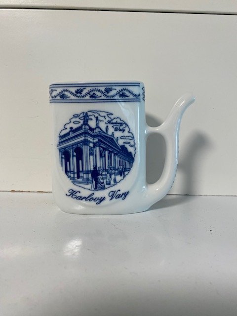 Viva Porcelain Dalovice Spa Cup Sipping Mug Karlovy Vary Tjeckien