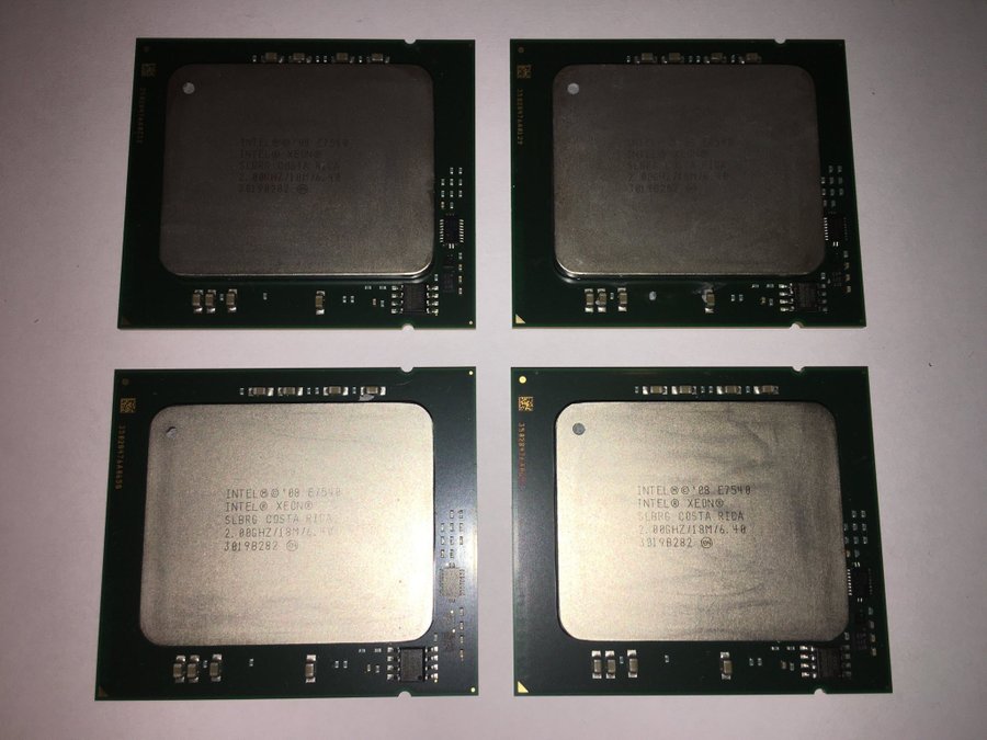 Intel Xeon (id3019B282) 4 stycken 6-Core E7540 2.0GHz FCLGA1567