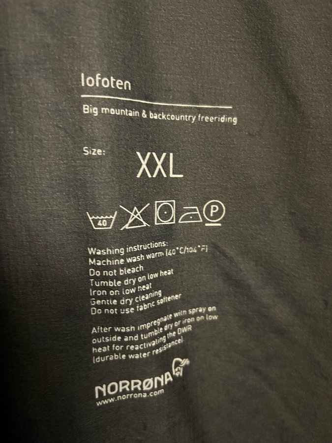 Norrøna Lofoten Gore-Tex jacka, storlek XXL