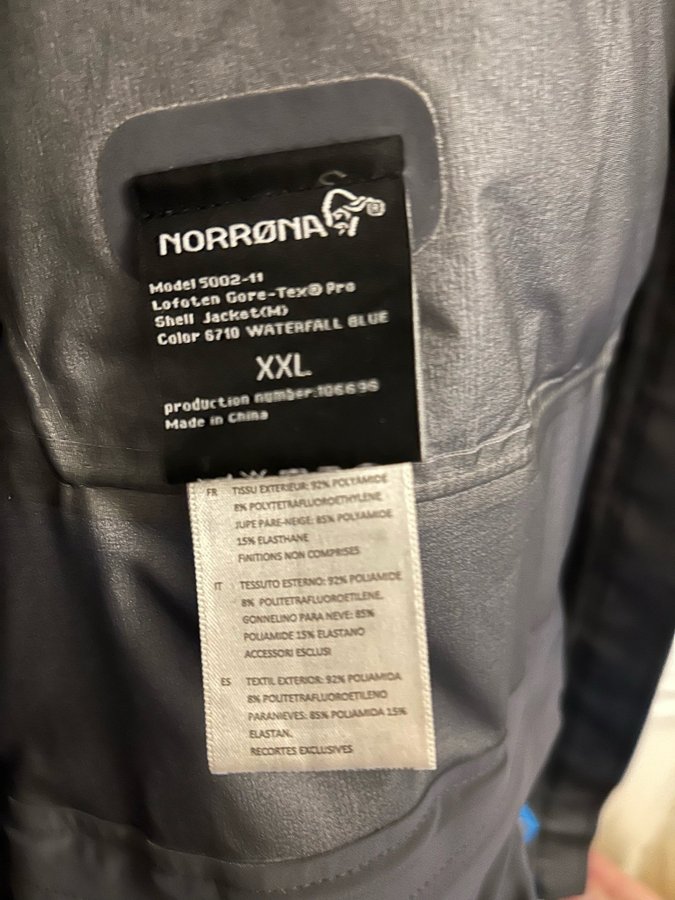 Norrøna Lofoten Gore-Tex jacka, storlek XXL