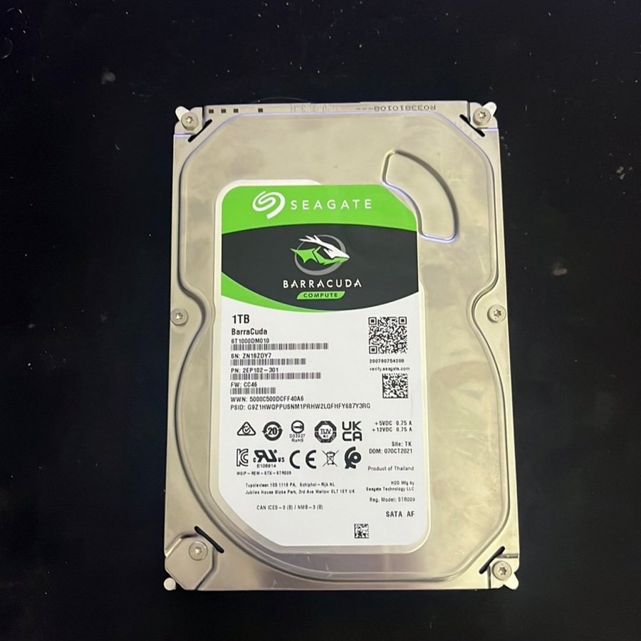 Seagate Barracuda hårddisk 1TB