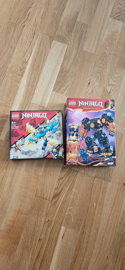 LEGO Ninjago 71760 Cole's Earth Dragon  71761 Jay's Storm Fighter