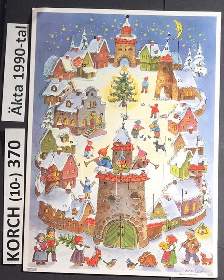 Adventskalender KORSCH 370A. Stadsmur.1990-2006. A4= 20x30cm