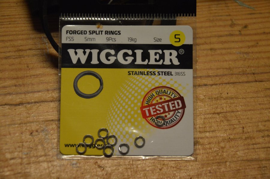 Wiggler fjäderringar 10-pack stl 5 Helt ny