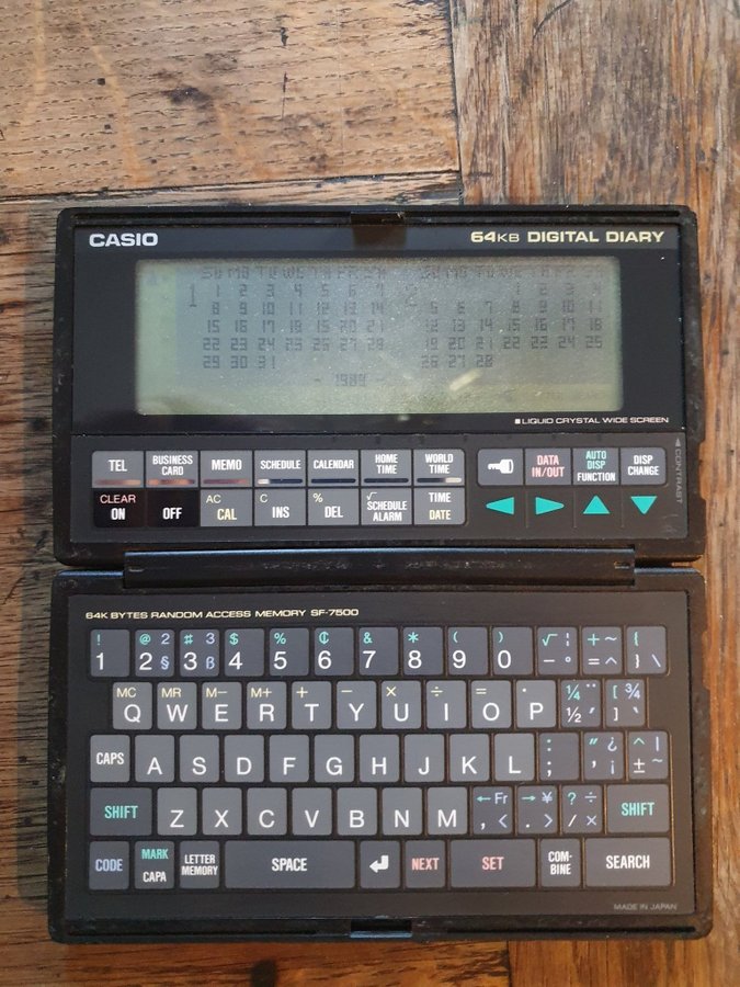 Casio SF-7500 64KB Digital Diary