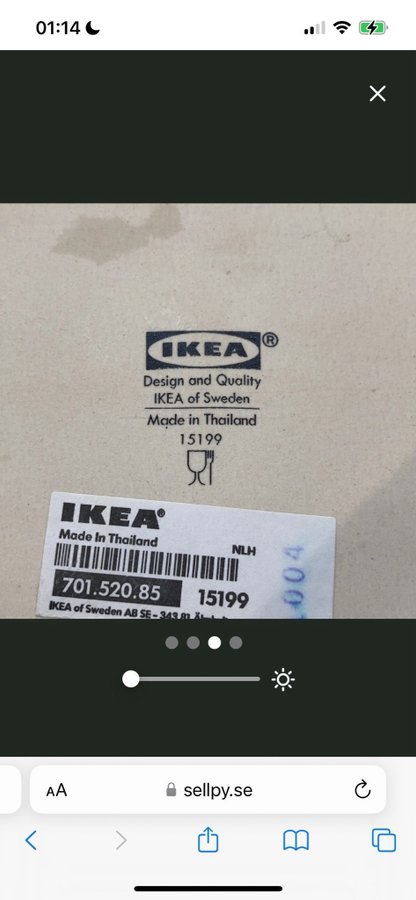 Svart serveringsbricka eller ljusfat IKEA ljusbricka