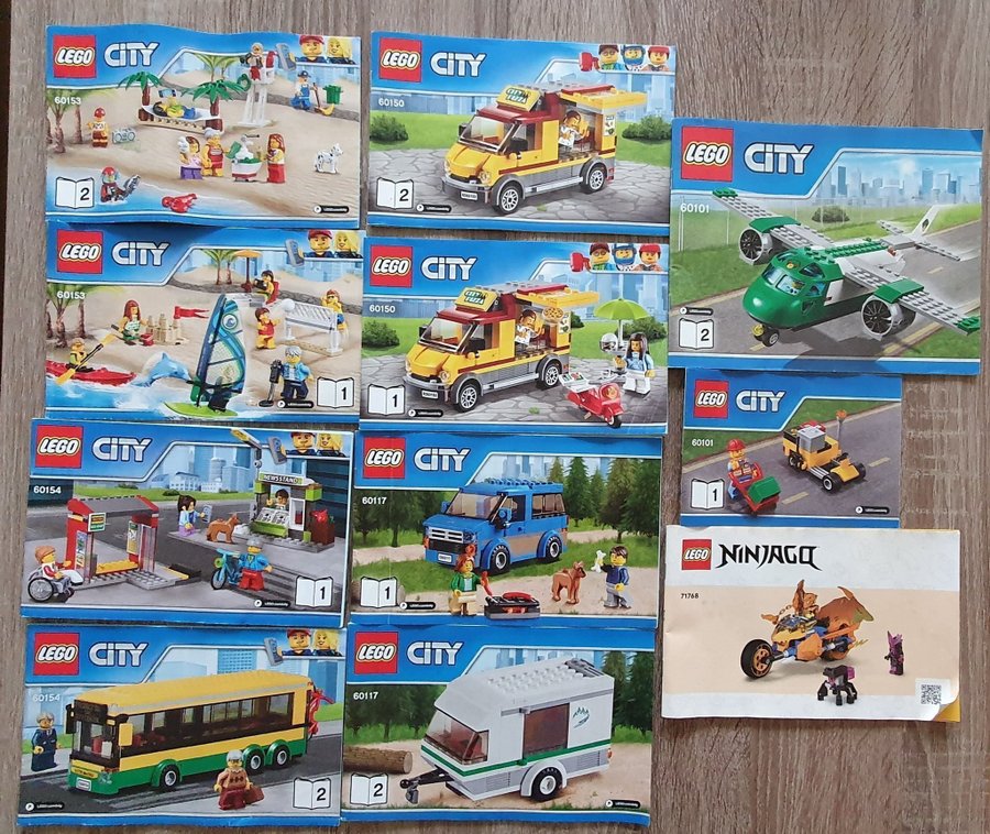 6 olika Lego City sets