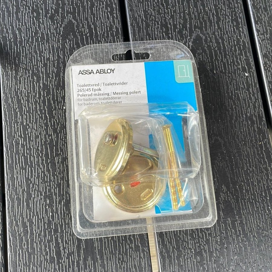 Assa Abloy Toalettvred 265/45 Epok Polerad Mässing