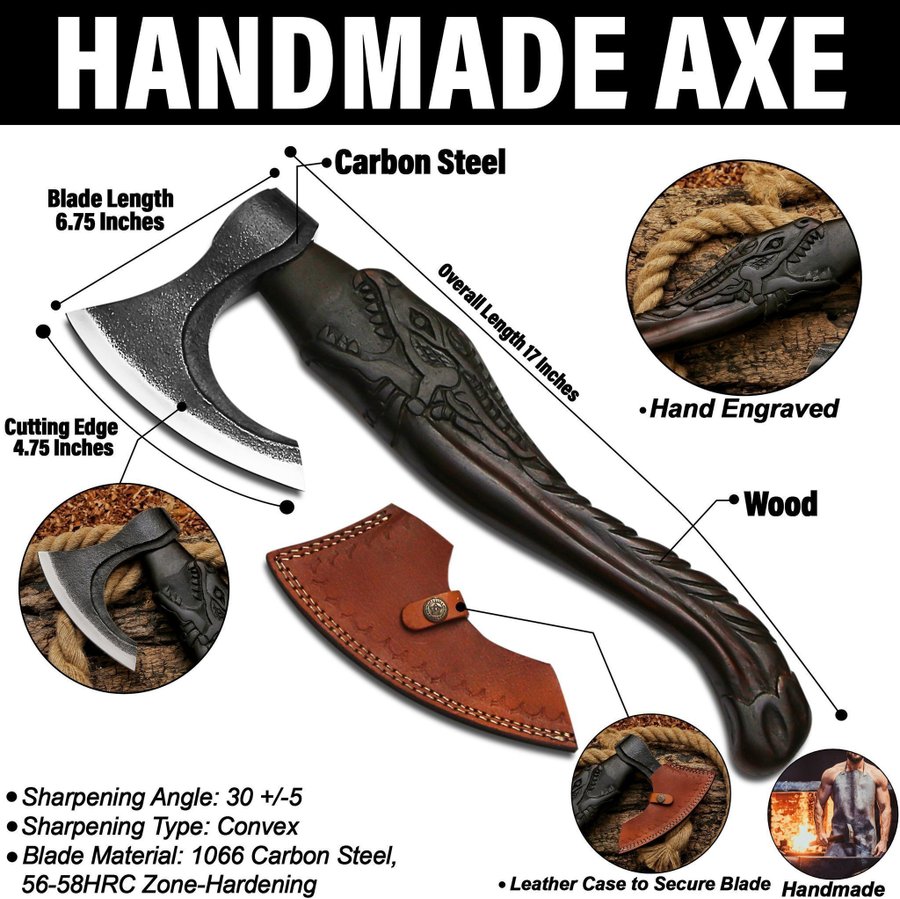 Handgjorda Yxa Axe