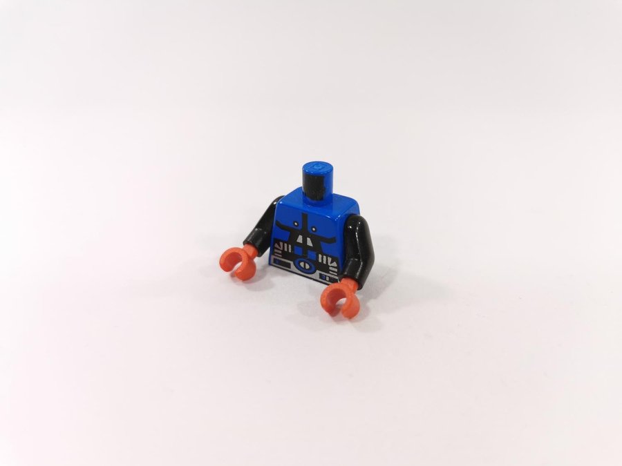 Lego - minifigur - torso - spyrius - part 973p66c01 - blå