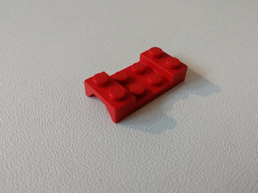 Lego - fordon - hjulhus - 2x4 - part 3788 - röd