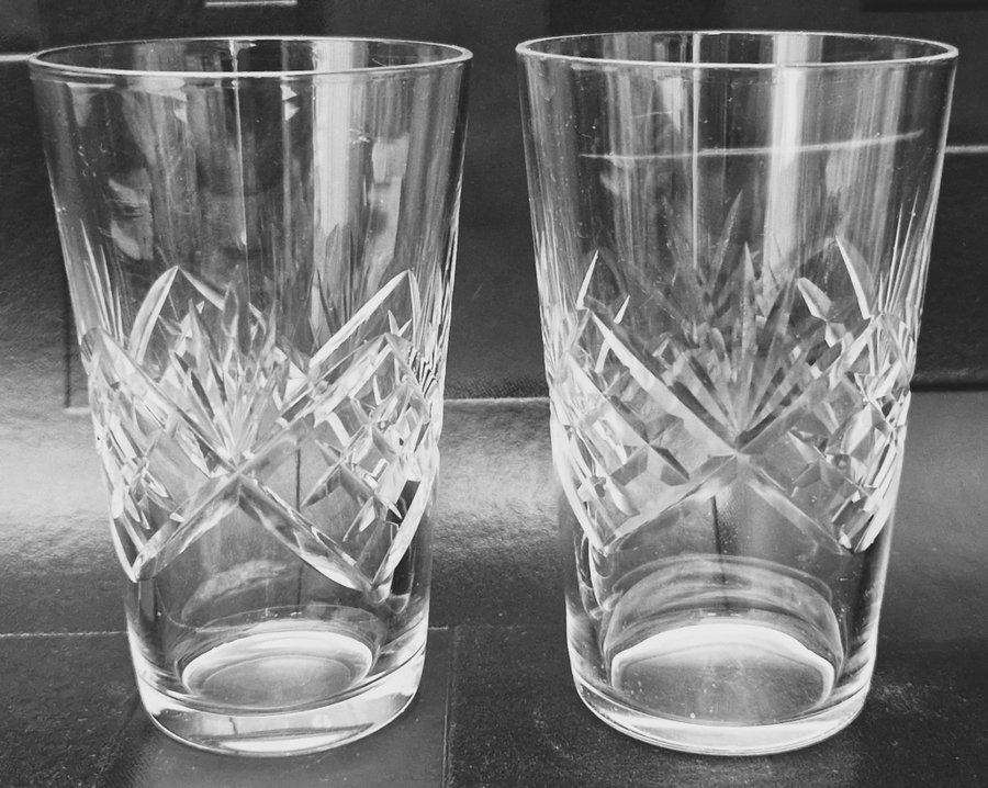 2 glas kristall Helga Selter Whiskey Fritz Kallenberg Kosta Bruksföremål