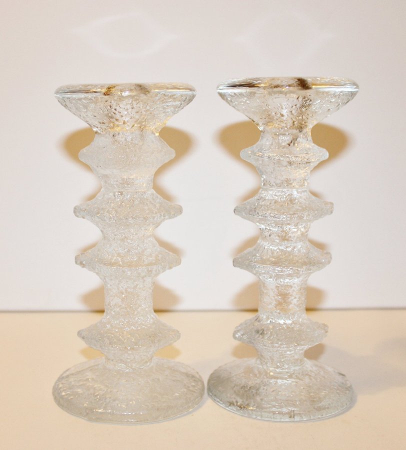 Iittala - "Festivo" - Timo Sarpaneva - Ljusstakar ett par - 4 ringar