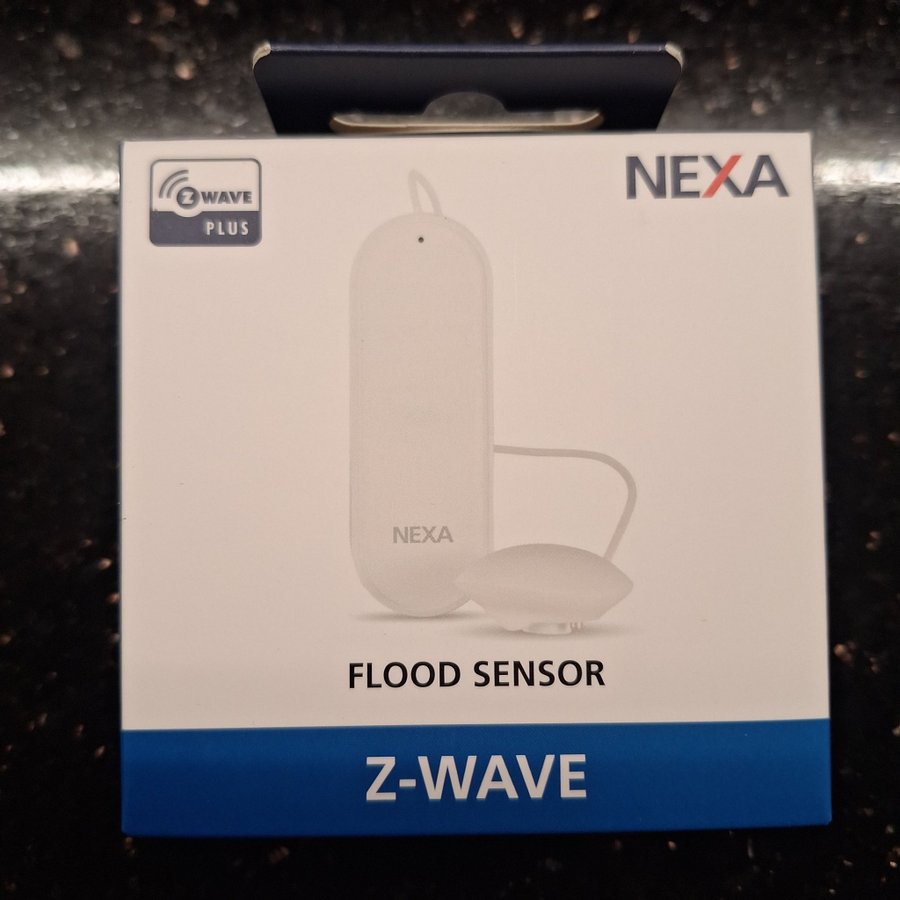 3 st Z-Wave / Nexa Flood Sensor / Vattensensor - Ny/Oanvänt