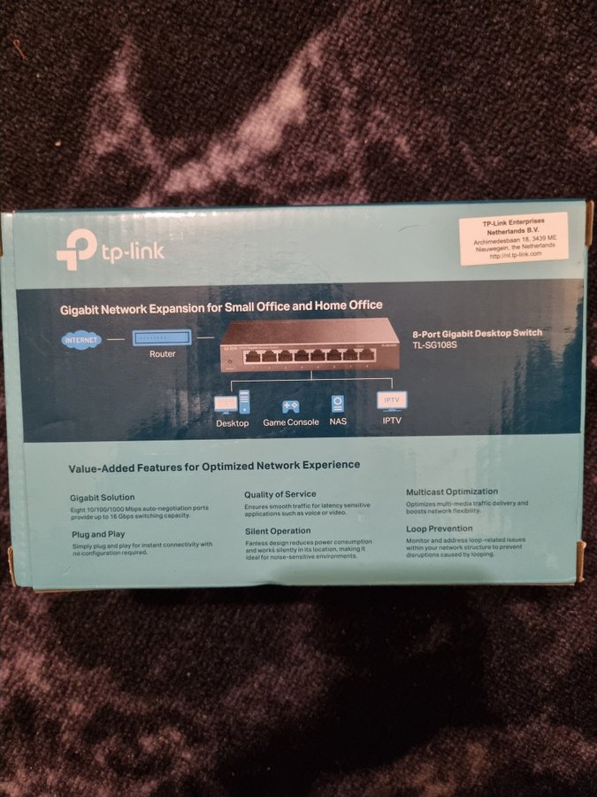 TP-Link 8-Port Gigabit Desktop Switch TL-SG108S