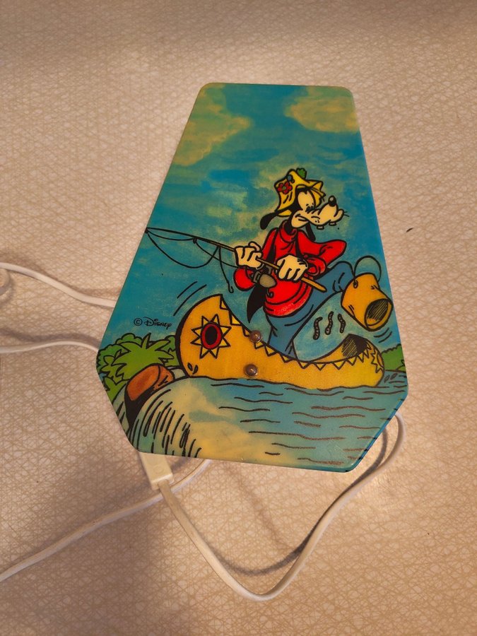 Goofy Vägglampa. Disney Vintage - Sällsynt exemplar.