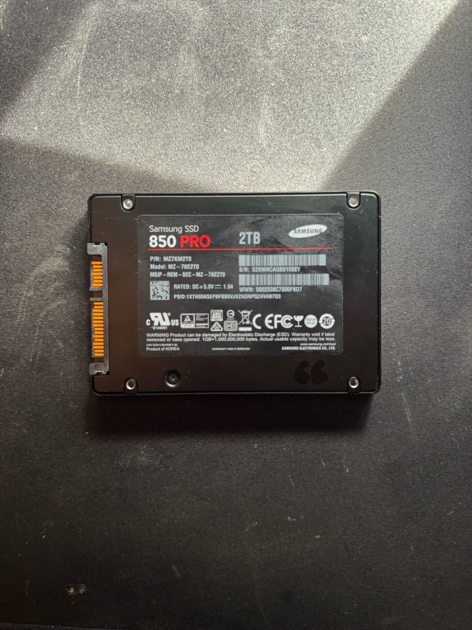 2TB SAMSUNG 850 PRO