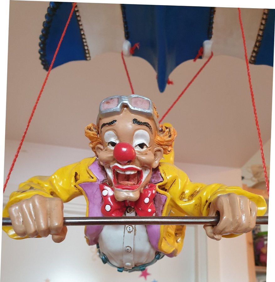 VERONESE 1997 stor Clown glidflygande mobil signerad rare