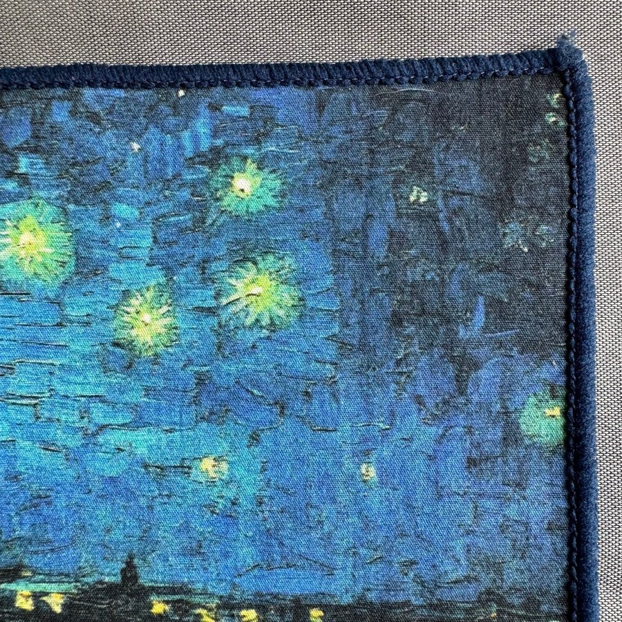 2 Stjärnenatt över Rhône (Starry Night Over the Rhône) minihandduk 19x19 cm-Nya!