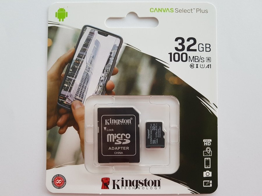 Kingston 32 GB minneskort kort - 32GB microSD microSDHC - Class 10 / Adapter SD