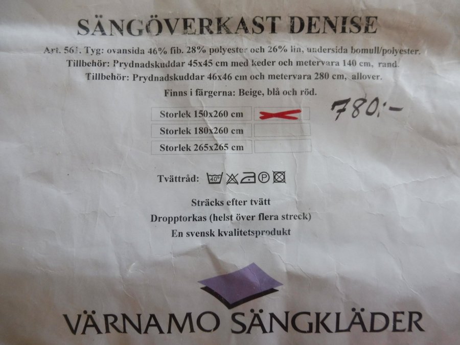 Sängöverkast Denise från Värnamo Sängkläder