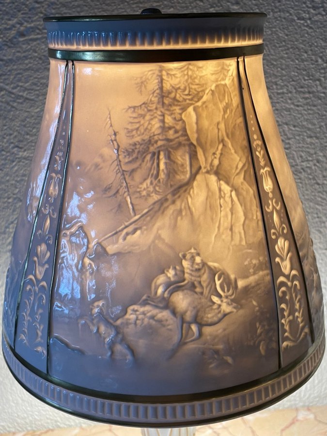 VACKER BORDSLAMPA, ROKOKOSTIL, PMP, Plaue Schierholz, 1900 - talets andra hälft