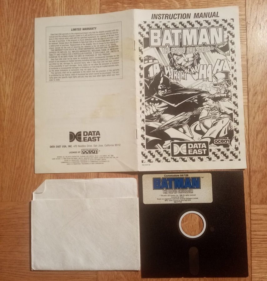 Batman - The Caped Crusader (Data East) US-NTSC DISK ->TESTAD<- Commodore 64