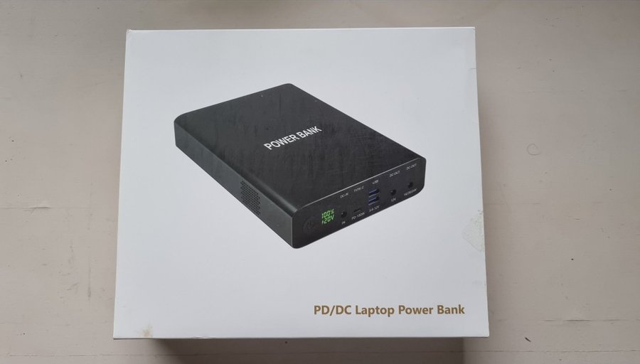 Massiv powerbank på 64000mAh för t.ex. laptops