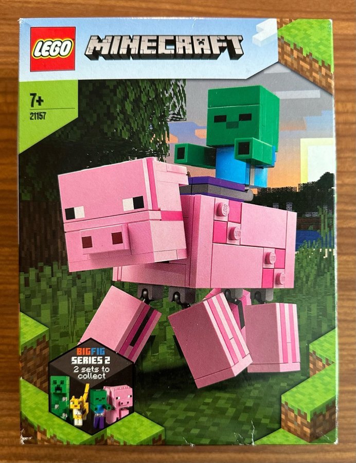 LEGO Minecraft BigFig 21157- Gris med Zombie