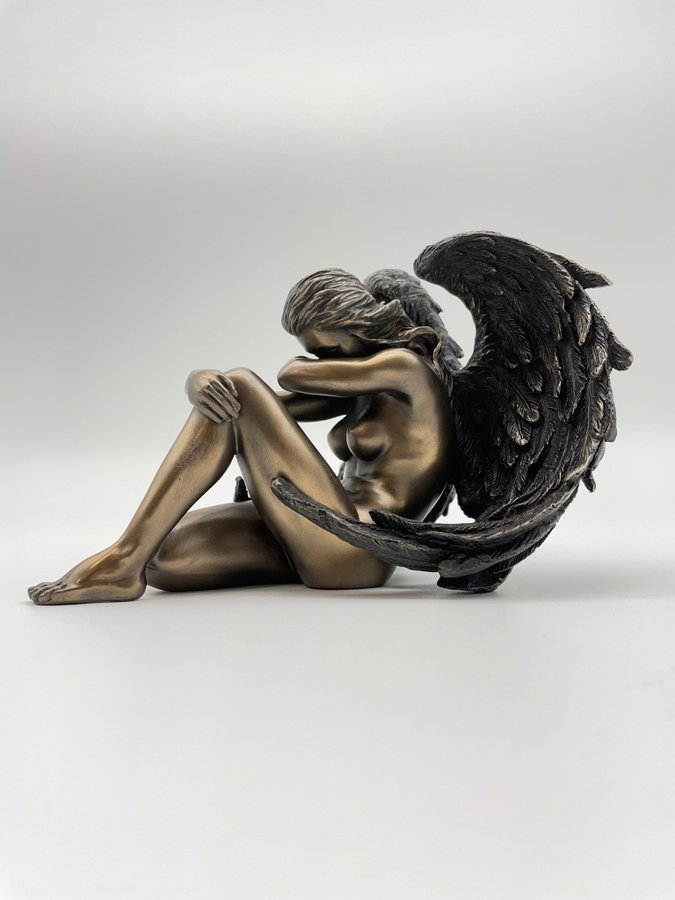 CRYING ANGEL - BRONSSTATY ( Skulptur, Staty  Statyett )