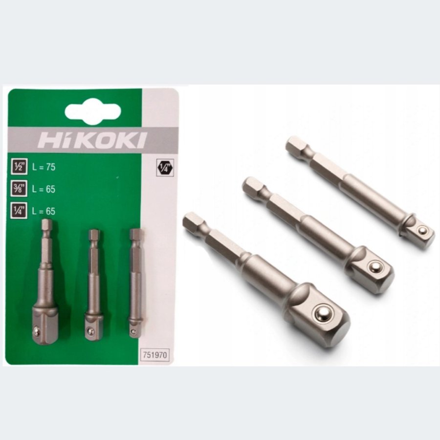 Hikoki adapterset 3-pack