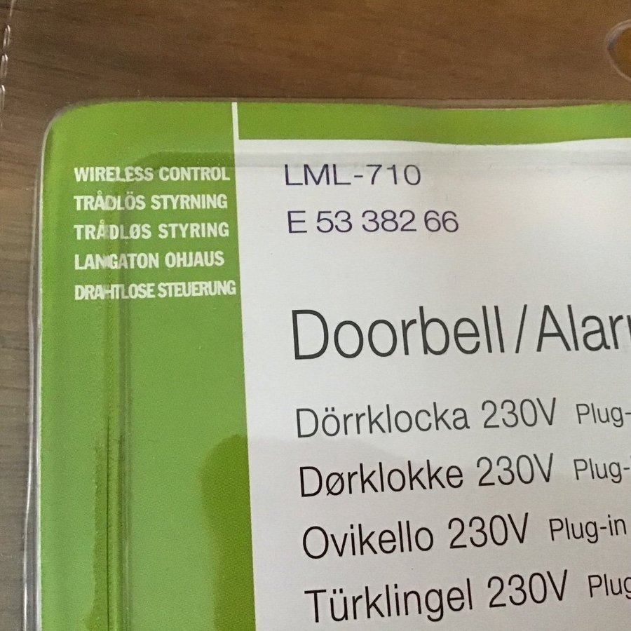 Dörrklocka Trådlös System Nexa