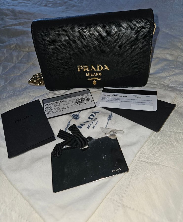 Prada Women's 1BP006 Saffiano Leather Shoulder Bag