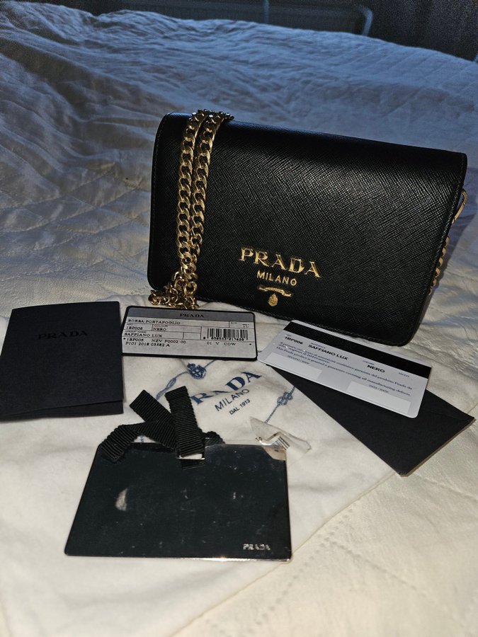 Prada Women's 1BP006 Saffiano Leather Shoulder Bag